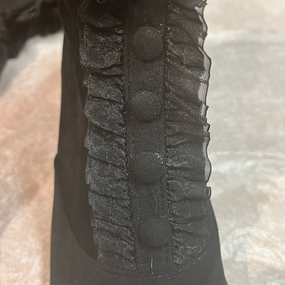 NWOT - Rhinestone Décor Faux Suede Ankle Boots (Size 7.5)) - Picture 9 of 11